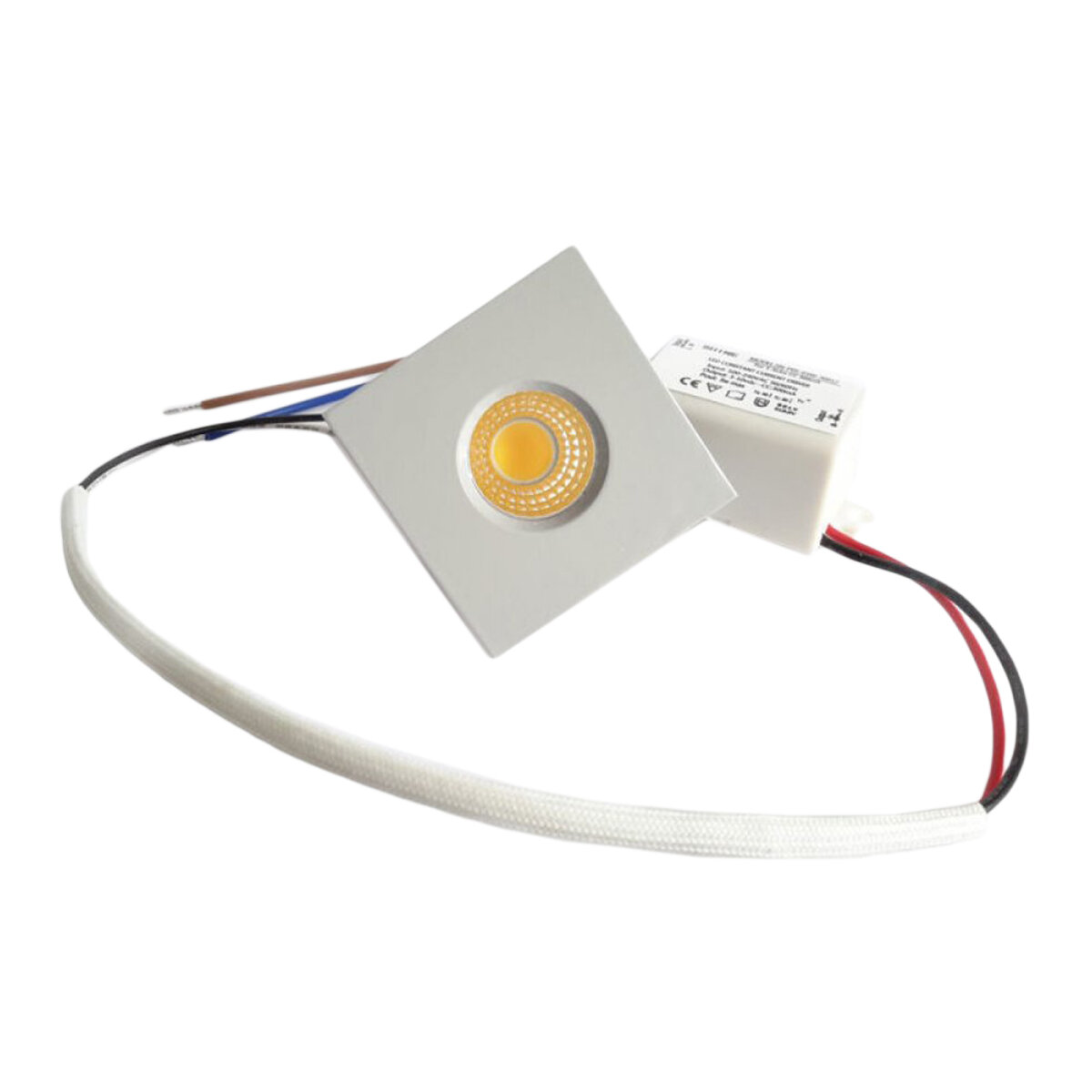 mini led einbaustrahler einbauleuchte eckig deckenleuchte 3 watt 3000k~2