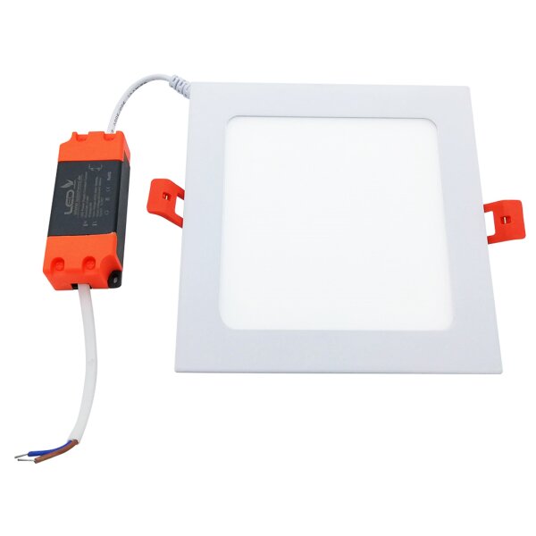 LED Panel Eckig 9 Watt 3000K Ultraslim Design Deckenleuchte Einbau Decken Lampe 230V